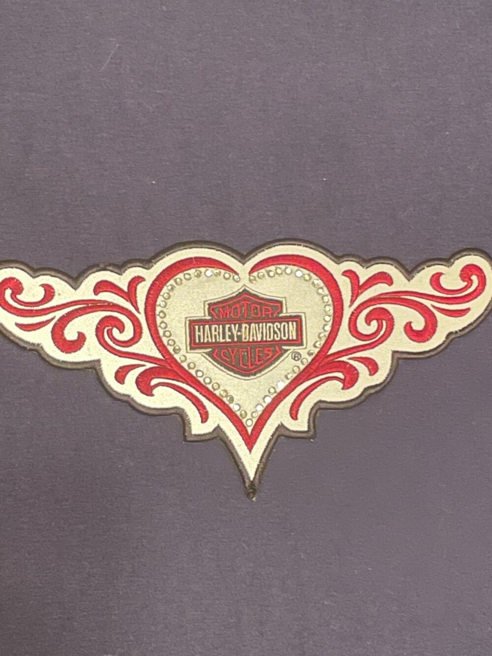 Harley-Davidson Heart Patch | Motorcycle Collectible